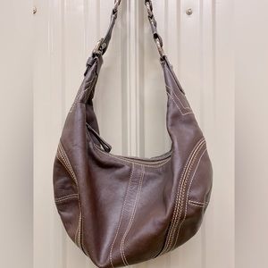 Coach Vintage Brown Leather Hobo Shoulder Bag